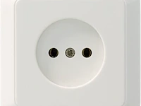 2x dozen stopcontacten inbouw en opbouw, plieger, wit