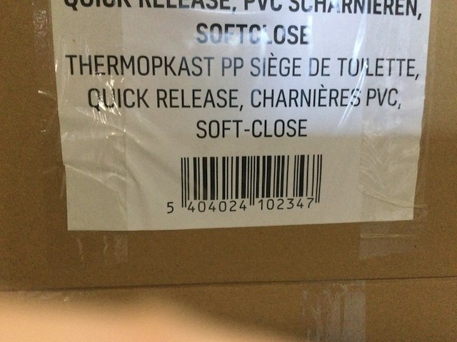 2x dozen van 12 toiletbrillen aloni, gala al0336, wit - afbeelding 3 van  3