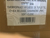2x dozen van 12 toiletbrillen aloni, gala al0336, wit - afbeelding 3 van  3