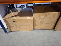 2x draaibare eetkamerstoel tribeca beige/wit - afbeelding 2 van  2