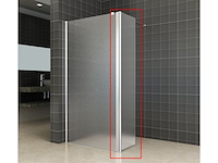 2x draaibare zijwand met scharnier profiel links wb, 20.3948, mat glas - afbeelding 1 van  3