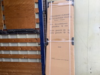 2x draaibare zijwand met scharnier profiel links wb, 20.3948, mat glas - afbeelding 2 van  3