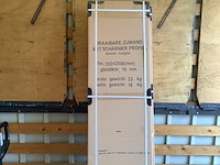 2x draaibare zijwand met scharnier profiel rechts wb, 20.3949, mat glas - afbeelding 2 van  4