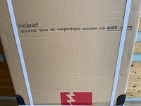 2x draaibare zijwand met scharnier profiel rechts wb, 20.3949, mat glas - afbeelding 3 van  4