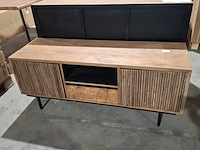 2x dressoir en tv meubel rhythm, raw materials, bruin - afbeelding 3 van  14