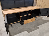 2x dressoir en tv meubel rhythm, raw materials, bruin - afbeelding 4 van  14