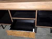 2x dressoir en tv meubel rhythm, raw materials, bruin - afbeelding 5 van  14