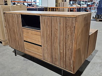 2x dressoir en tv meubel rhythm, raw materials, bruin - afbeelding 10 van  14