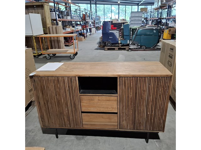 2x dressoir en tv meubel rhythm, raw materials, bruin - afbeelding 11 van  14