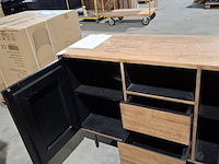 2x dressoir en tv meubel rhythm, raw materials, bruin - afbeelding 12 van  14