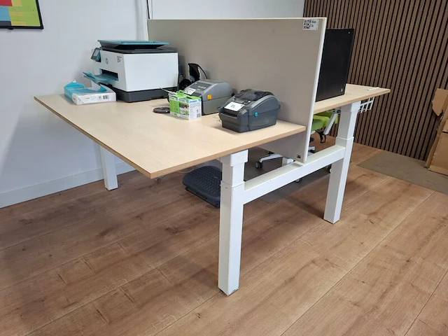 2x duo-bureau, in hoogte verstelbaar - afbeelding 6 van  8
