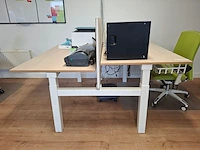 2x duo-bureau, in hoogte verstelbaar - afbeelding 7 van  8