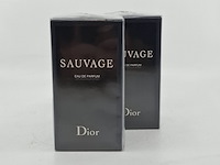 2x eau de parfum, 100ml, dior, sauvage - afbeelding 1 van  4