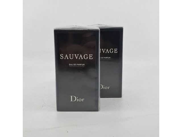 2x eau de parfum, 100ml, dior, sauvage - afbeelding 1 van  4