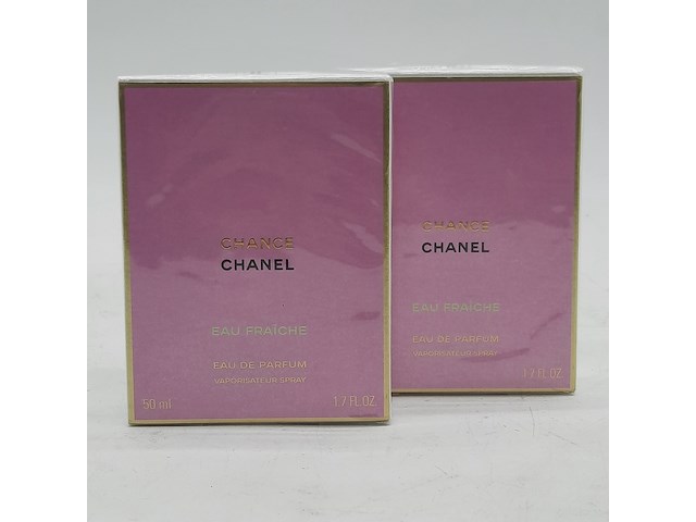 2x eau de parfum, 50 ml, chanel, chance eau fraîche - afbeelding 1 van  9
