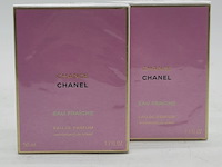 2x eau de parfum, 50 ml, chanel, chance eau fraîche - afbeelding 1 van  9