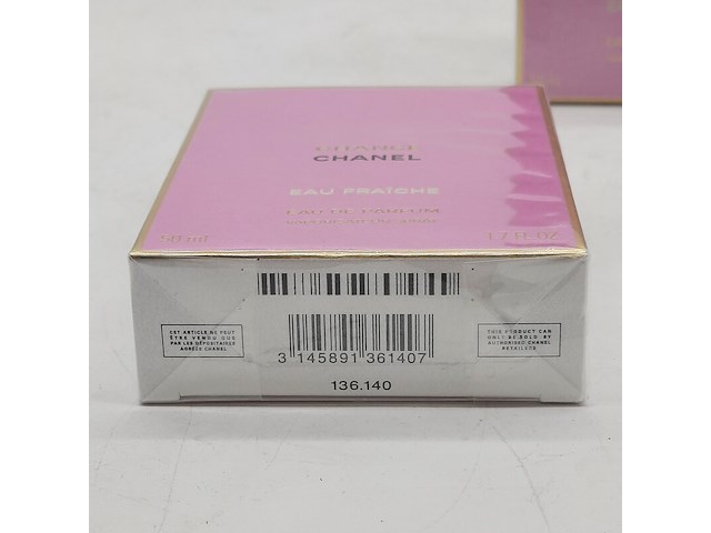 2x eau de parfum, 50 ml, chanel, chance eau fraîche - afbeelding 6 van  9
