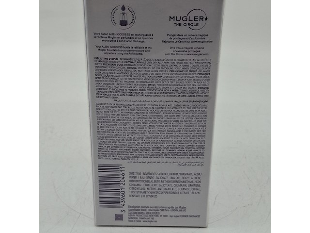 2x eau de parfum, 60ml, mugler, alien goddess - afbeelding 3 van  4