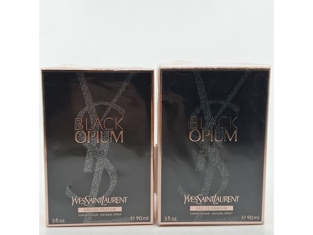 2x eau de parfum, 90ml, yves saint laurent, black opium - afbeelding 1 van  4