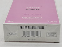 2x eau de toilette, 50 ml, chanel, chance eau tendre - afbeelding 12 van  12