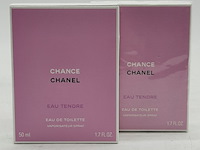 2x eau de toilette, 50 ml, chanel, chance eau tendre - afbeelding 1 van  12