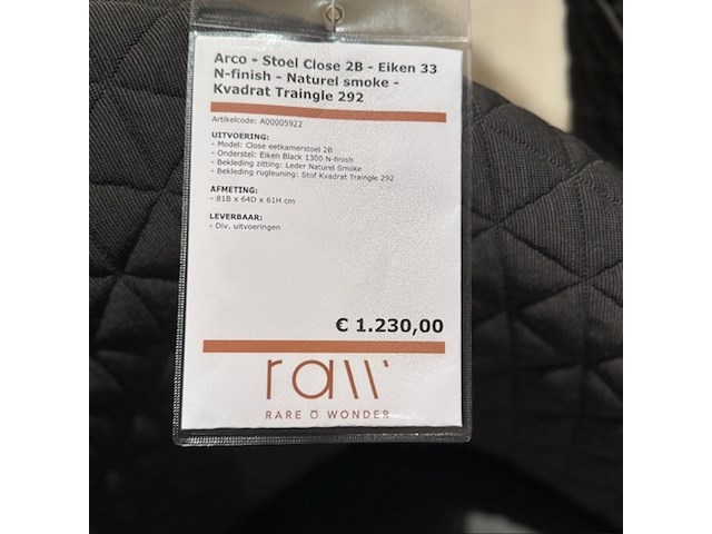 2x eetkamerstoel arco, close 2b, duostoffering - afbeelding 2 van  6