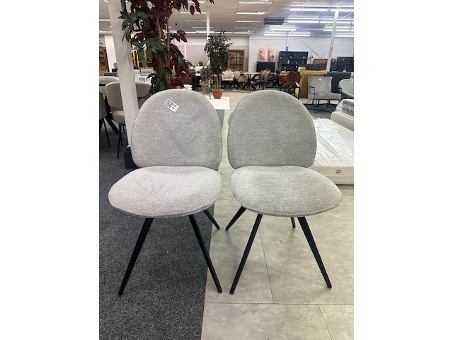 2x eetkamerstoel ashley, geweven, beige - afbeelding 1 van  6