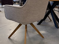 2x eetkamerstoel, grijs