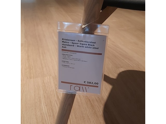 2x eetkamerstoel kristensen, etro, zwart - afbeelding 10 van  17