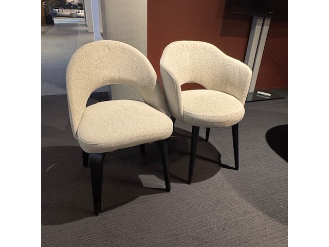 2x eetkamerstoel, leda en raw design, llilly, beige - afbeelding 1 van  3