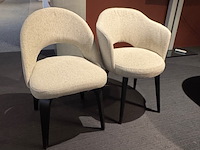 2x eetkamerstoel, leda en raw design, llilly, beige - afbeelding 1 van  3