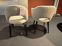 2x eetkamerstoel, leda en raw design, llilly, beige - afbeelding 3 van  3