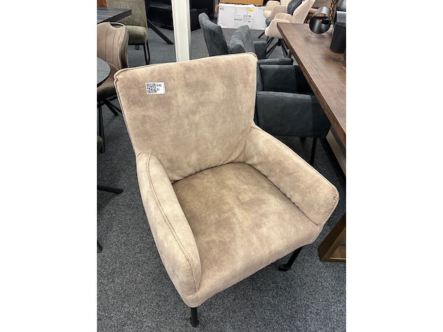 2x eetkamerstoel otto velvet, beige - afbeelding 1 van  2