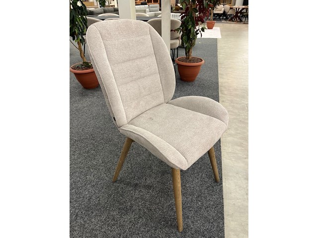 2x eetkamerstoel sabine, geweven, beige - afbeelding 2 van  4