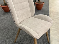 2x eetkamerstoel sabine, geweven, beige - afbeelding 2 van  4