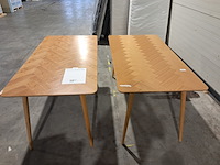 2x eetkamertafel fabio naturel, housecraft living - afbeelding 3 van  6