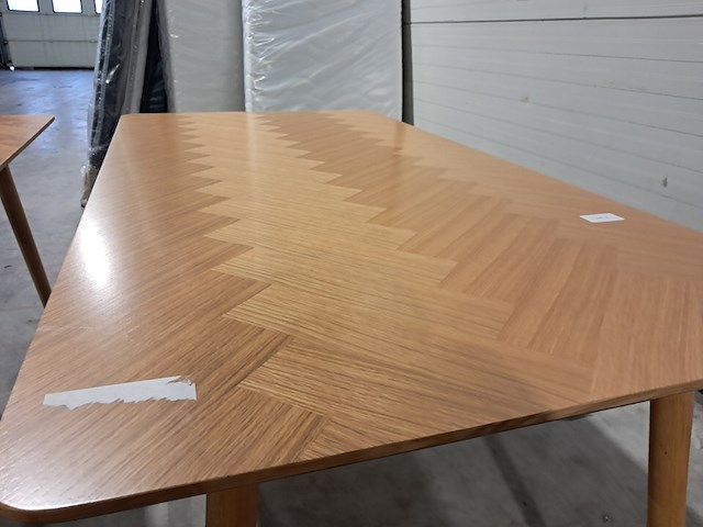2x eetkamertafel fabio naturel, housecraft living - afbeelding 4 van  6