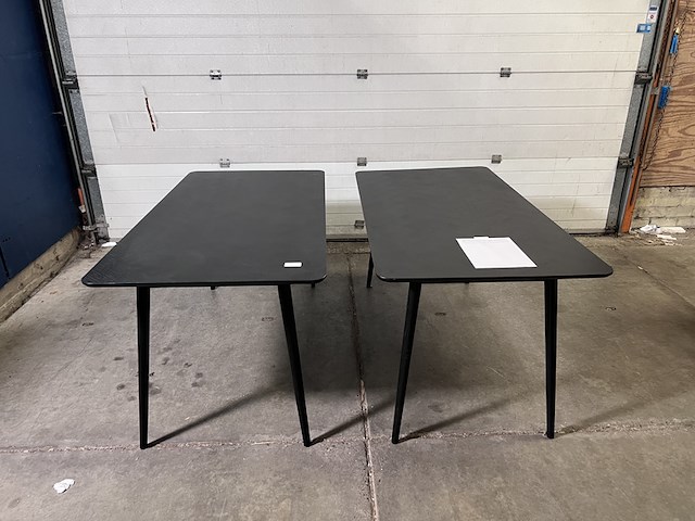 2x eettafel fabio zwart 180 x 90 cm, housecraft living - afbeelding 1 van  4