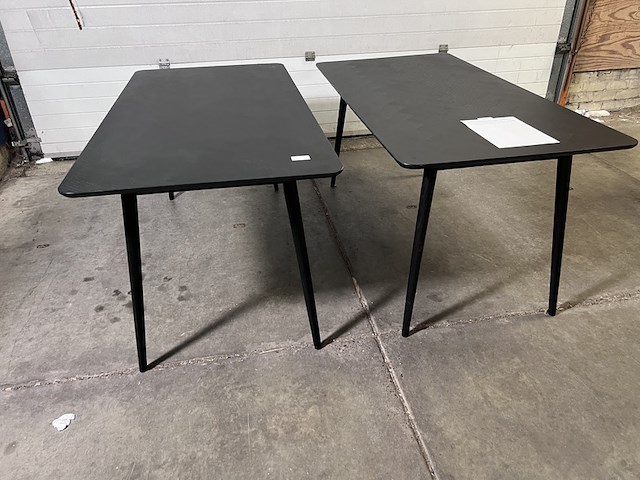 2x eettafel fabio zwart 180 x 90 cm, housecraft living - afbeelding 2 van  4