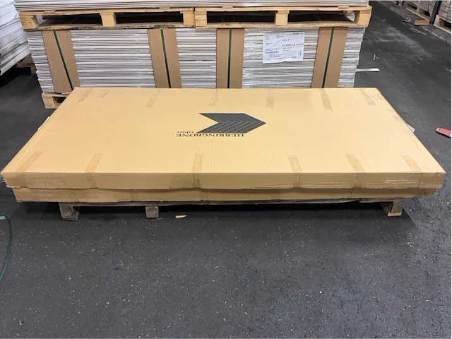 2x eettafel retour eiken visgraat blad 200 x 98 cm - afbeelding 4 van  4
