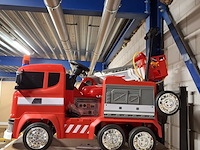 2x elektrische brandweerauto rood - afbeelding 2 van  6