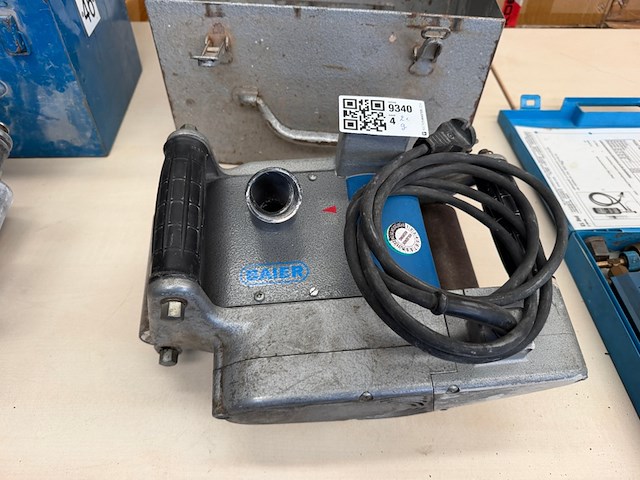 2x elektrische frees-/sleufmachines met metalen transportkoffers, baier - afbeelding 4 van  5