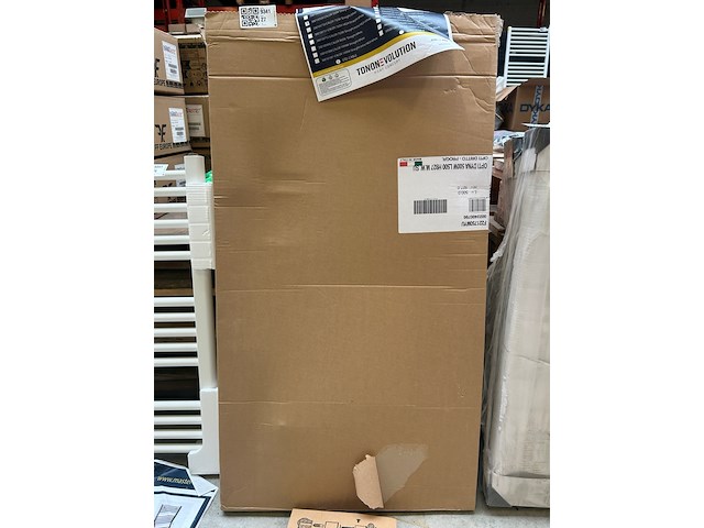 2x elektrische handdoekradiator 500w, masterwatt, 300100500 calor 500w straight white - afbeelding 1 van  4