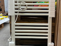 2x elektrische handdoekradiator 500w, masterwatt, 300100500 calor 500w straight white - afbeelding 4 van  4