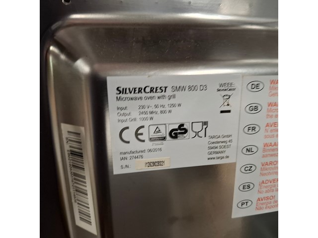 2x elektrische kookplaat, 2x magnetron, espresso koffie machine en saladette, atag, poccino, sharp, silvercrest - afbeelding 26 van  36