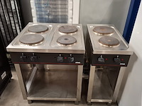 2x elektrische kookplaat, 2x magnetron, espresso koffie machine en saladette, atag, poccino, sharp, silvercrest - afbeelding 23 van  36