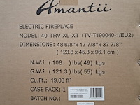 2x elektrische sfeerhaard remii, 40-trv-xt-xl, zwart, 2017 - afbeelding 2 van  2