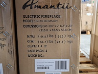 2x elektrische sfeerhaard remii, bi-40-xtraslim, zwart, 2018 - afbeelding 3 van  3