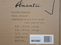2x elektrische sfeerhaard, remii, sym-42-xt, zwart, 2017 - afbeelding 2 van  2