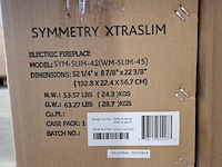 2x elektrische sfeerhaard remii, sym-slim-42, zwart, 2017 - afbeelding 3 van  3